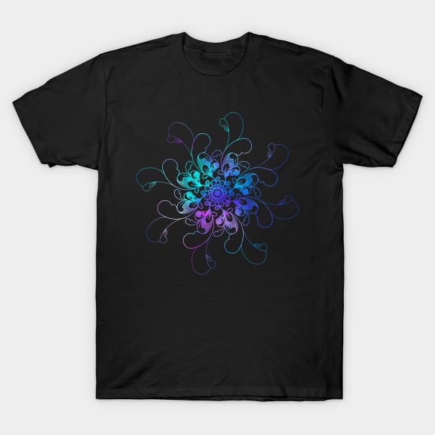 Floral mandala T-Shirt by Kcinnik